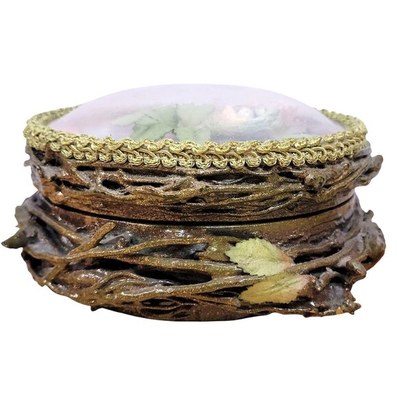 Katherines Collection Trinket Box Bird Nest 1990s Shadow Box Victorian Vintage - Picture 4 of 8